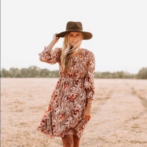 orange creek Dresses & Skirts - Piper & Scoot Mauve Dress w/ sleeves